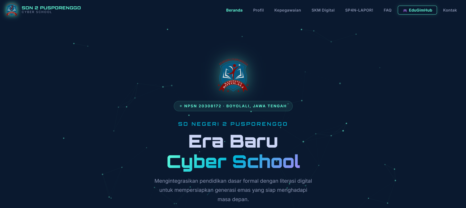 Website SDN 2 Pusporenggo Boyolali